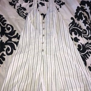 Striped Halter Romper